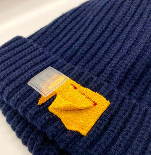 Abstract : - It's fckin brick - Beanie [Midnight Ocean Blue]