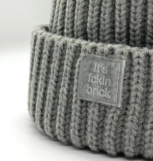 - It's fckin brick - Beanie [Rainy Grey]