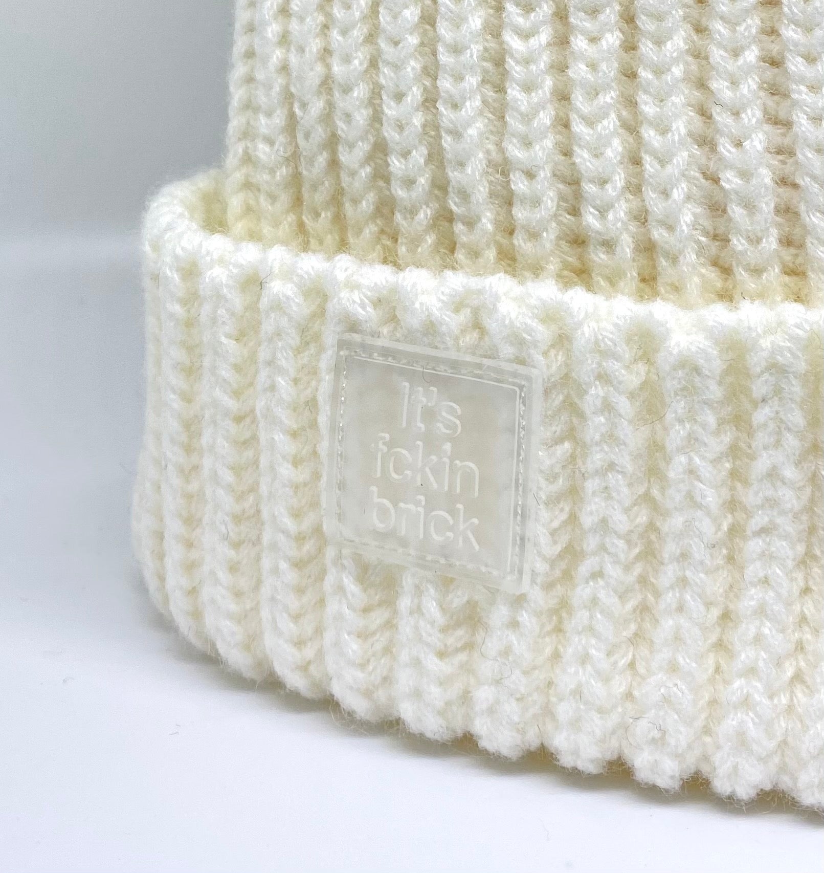 - It's fckin brick - Beanie [Butter White]