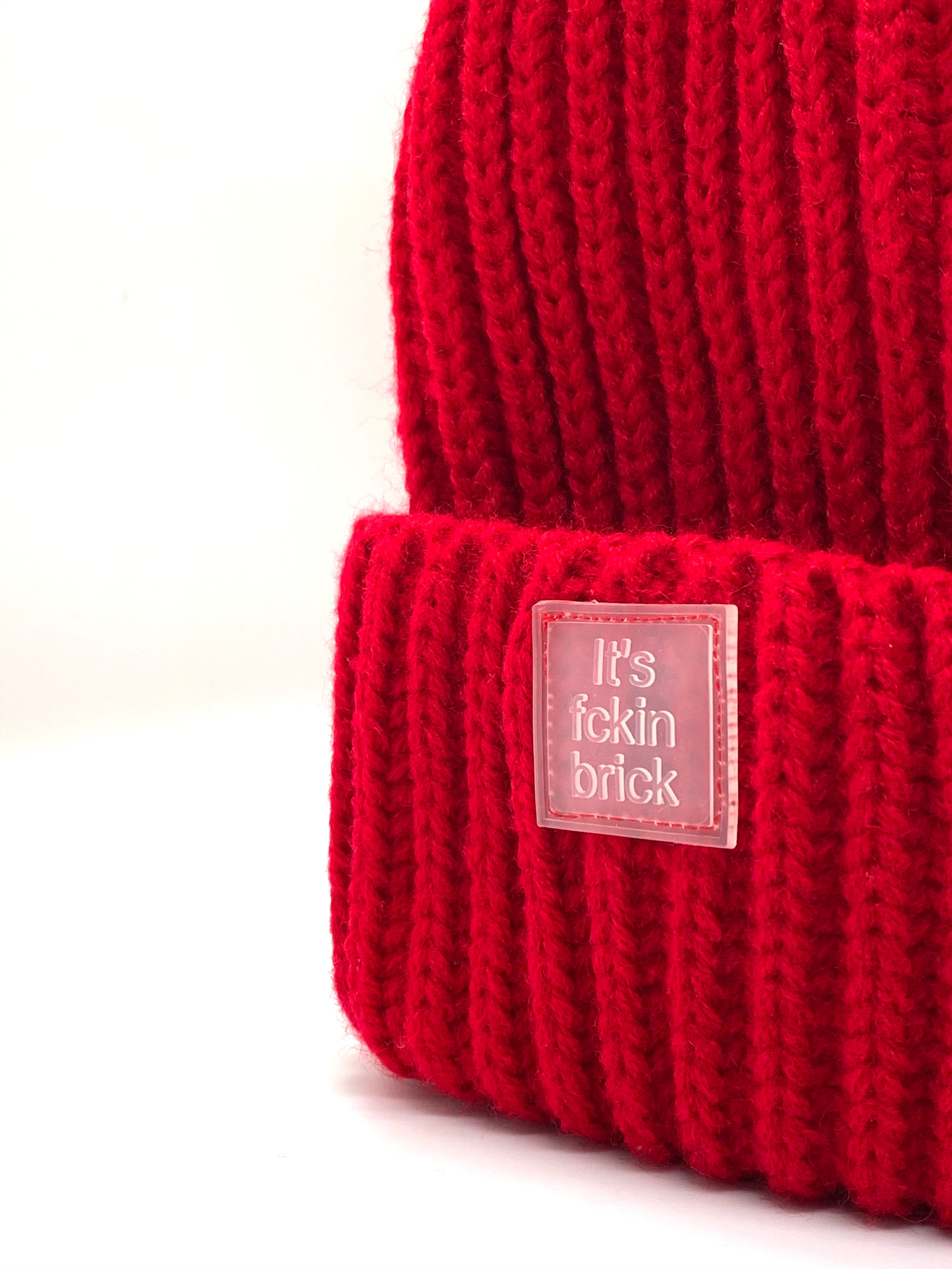 - It's fckin brick - Beanie [Lumberjack Red]