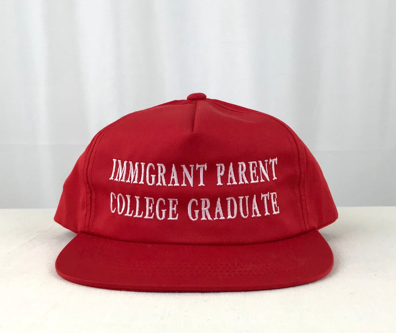 Immigrant Parent College Graduate Cap [Red]